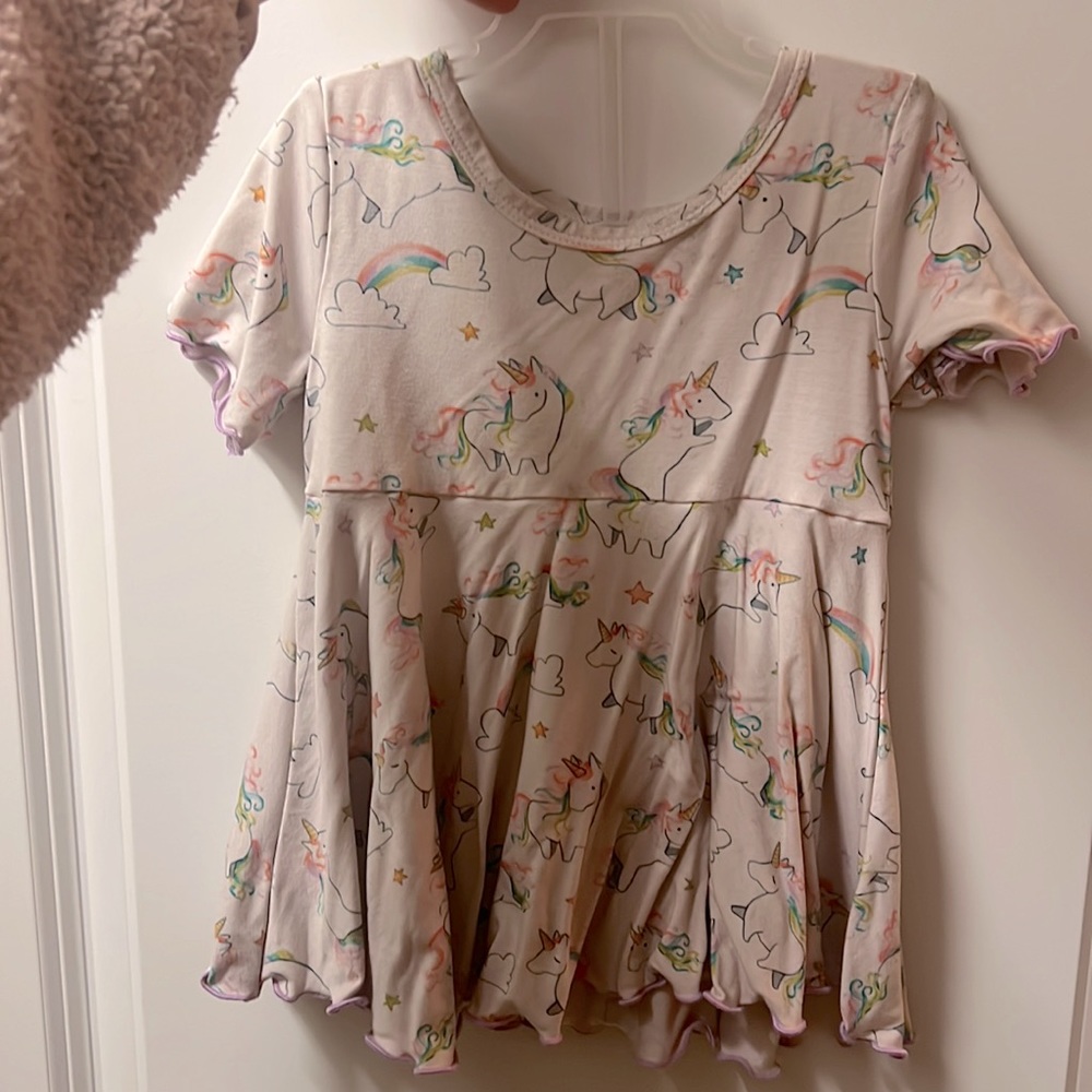 Cute little unicorn dress with bloomers